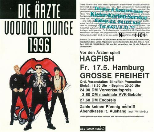 Voodoo Lounge: Ticket: Hamburg 17.05.