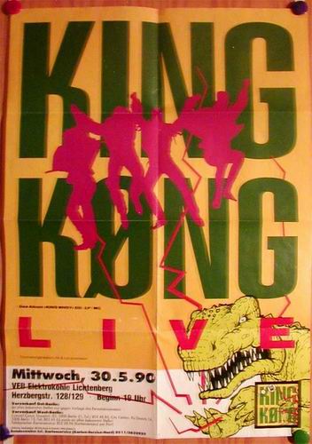 King Kong (u.a. Farin Urlaub): Tourposter: Berlin, VEB Elektrokohle Lichtenberg