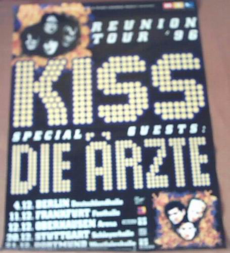 KISS Support: Tourposter: Schwarz