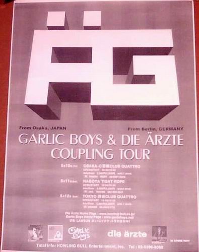 Garlic Boys & Die Ärzte Coupling: Tourposter: Übersicht
