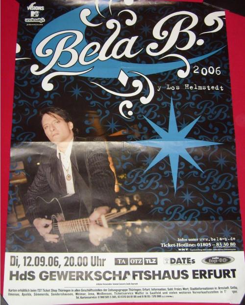 Bela B: Bela B.s Bingo-Show: Tourposter: Erfurt