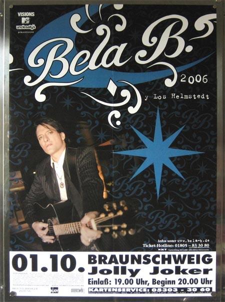 Bela B: Bela B.s Bingo-Show: Tourposter: Braunschweig