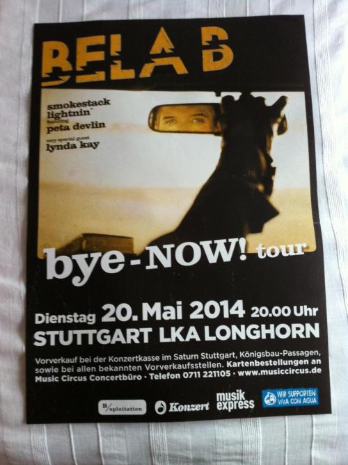 Bela B: Bye-now! Tour: Poster: Stuttgart
