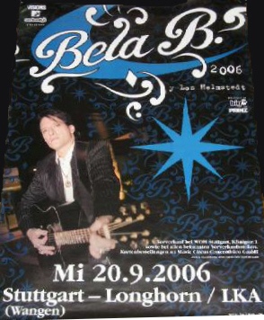 Bela B: Bela B.s Bingo-Show: Tourposter: Stuttgart