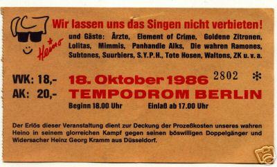 Einzelgigs: Ticket: Berlin