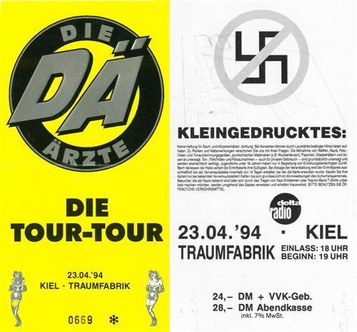 Tour-Tour: Ticket: Kiel 23.04.