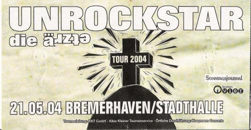 Unrockstar: Ticket: Bremerhaven