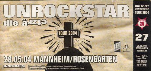 Unrockstar: Ticket: Mannheim