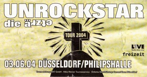 Unrockstar: Ticket: Düsseldorf 03.06.