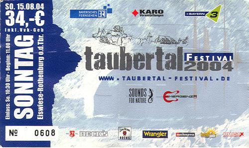 Unrockstar: Ticket: Taubertal Festival