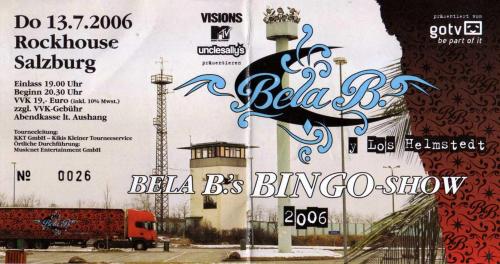 Bela B: Bela B.s Bingo-Show: Ticket: Salzburg
