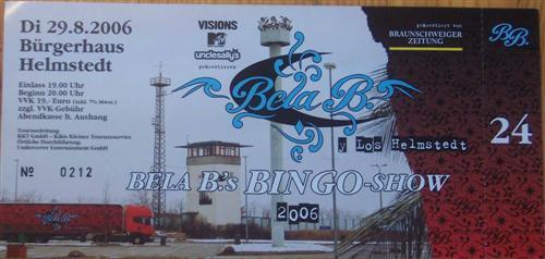 Bela B: Bela B.s Bingo-Show: Ticket: Helmstedt