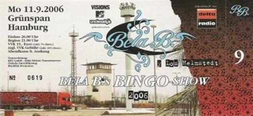 Bela B: Bela B.s Bingo-Show: Ticket: Hamburg, Grünspan