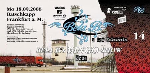 Bela B: Bela B.s Bingo-Show: Ticket: Frankfurt