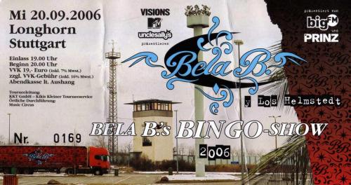 Bela B: Bela B.s Bingo-Show: Ticket: Stuttgart