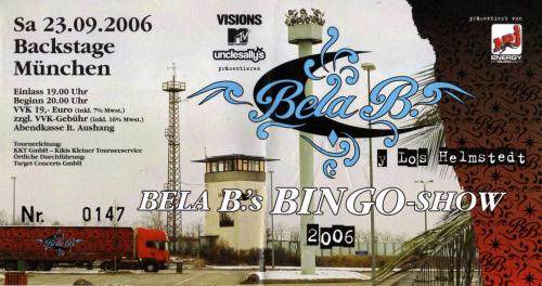 Bela B: Bela B.s Bingo-Show: Ticket: München