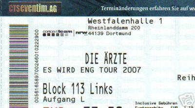 Es wird eng: Ticket: Dortmund (Eventim)