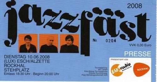 Jazzfäst: Ticket: Luxemburg (Presse)