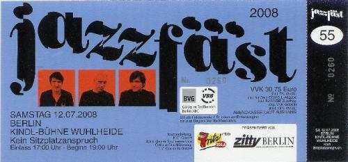 Jazzfäst: Ticket: Berlin 12.07.