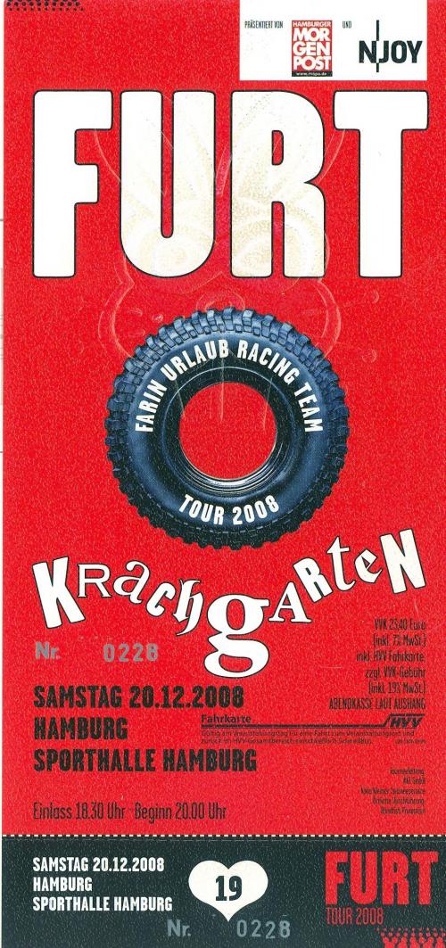 FURT: Krachgarten: Ticket: Hamburg
