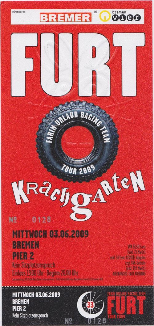 FURT: Krachgarten: Ticket: Bremen