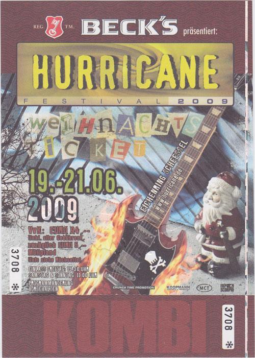 Einzelgigs: Ticket: Hurricane