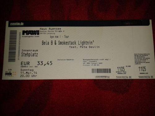 Bela B: Bye-now! Tour: Ticket: Leipzig