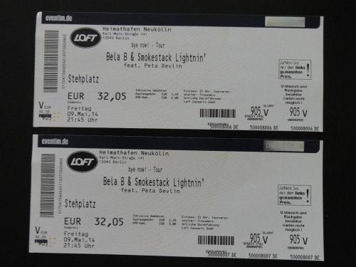 Bela B: Bye-now! Tour: Ticket: Berlin