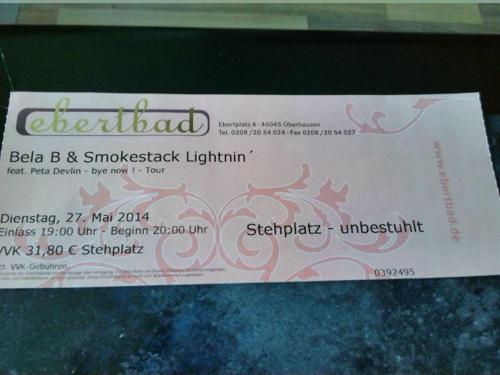 Bela B: Bye-now! Tour: Ticket: Oberhausen