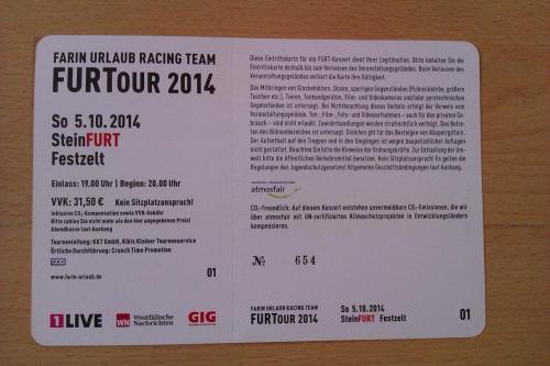 FURT: FURTOUR: Ticket: Steinfurt (back)