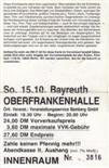 Ticket: Bayreuth (back)