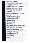 Originalsetlist: Bochum