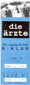 E-Club: Karte vorne