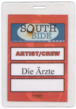 Einzelgigs: Pass: Southside (front)