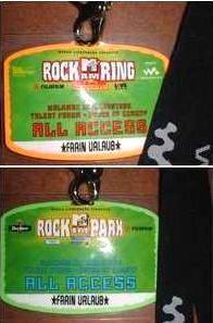 FURT: Festivals: Pass: Rock im Park und Rock am Ring