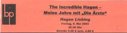 Hagen Liebing: Lesetour: Ticket: Erfurt