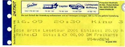 Lesetour: Ticket: Lübeck (Freikarte)