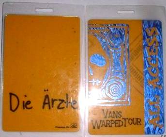 Vans Warped Tour: Pass: Komplette Tour